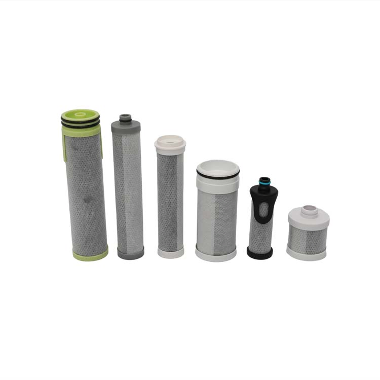 Water Purifier Replacement Filter - Plastic Adaptor Sintered Activated Carbon Cartridge Tube
