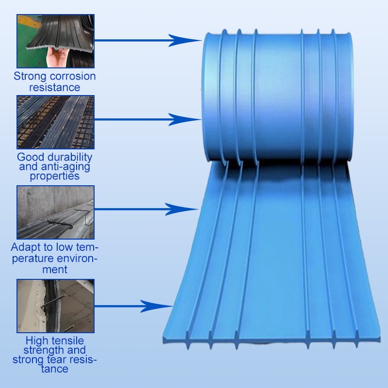 V200 PVC Rubber Waterstop Concrete Joints PVC Waterstop for Construction Waterproof