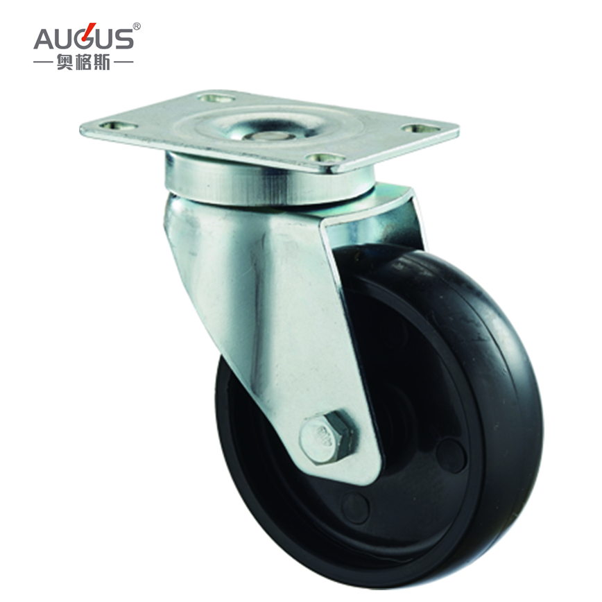 Medium Duty Caster Wheel 3/ 4/5 Inch Industrial Side Mount Caster with Lock
