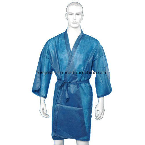 PP Disposable Non Woven Beauty Gown for Men