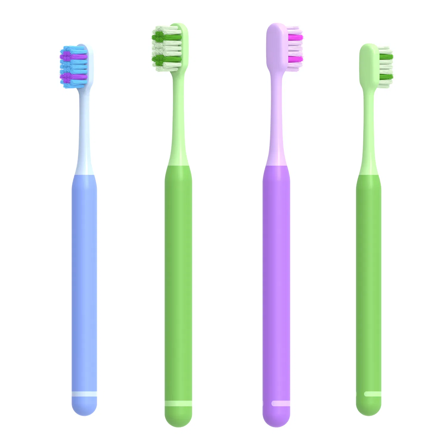 Best Selling Deep Cleaning Toothbrush with Soft Rubber Handle Medium Bristles for Adults Tooth Brush Mold