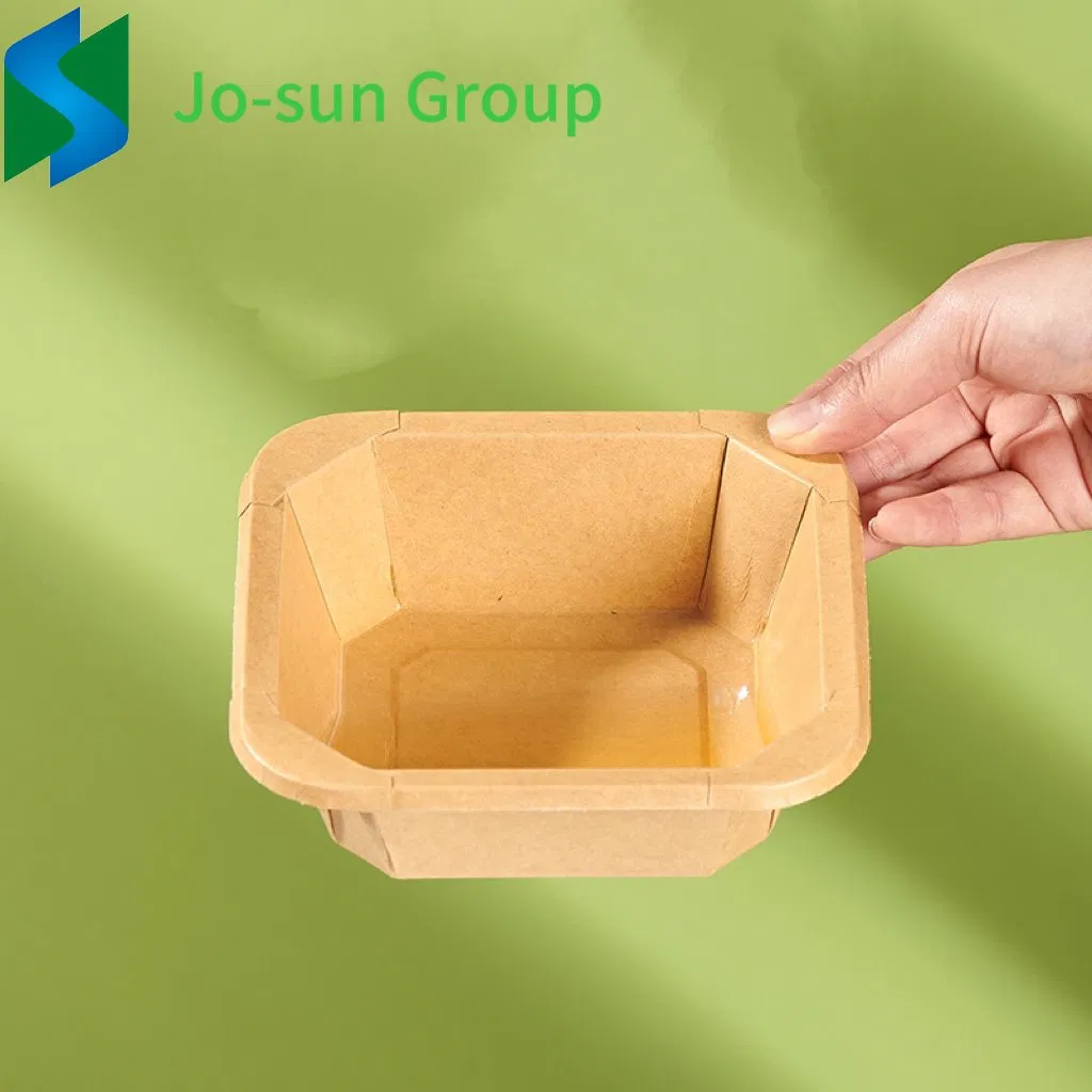 Jo-Sun Customized Kraft Paper to Go Boxes Take Away Lunch Packing Boxes Square Paper Food Container