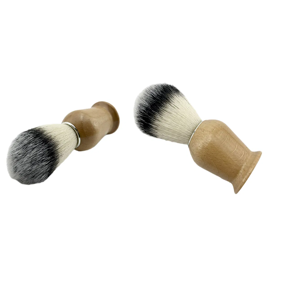 Customized Personality Logo Beard Brush Men's Simple Fashion Shaving Brush with Wood Handle