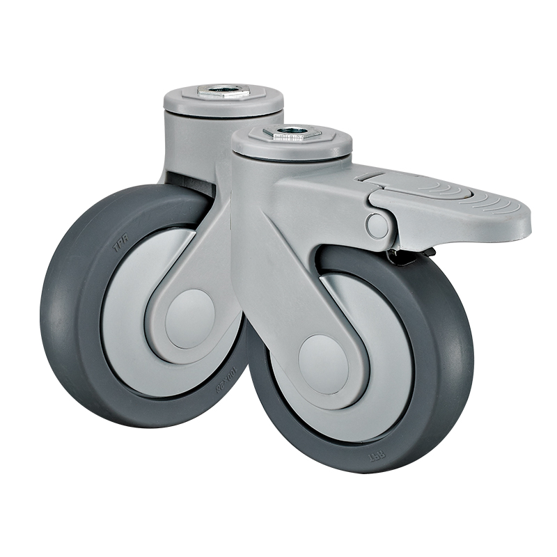 3/4/5" Total Locking Nylon Composite Medical TPR Caster Type B