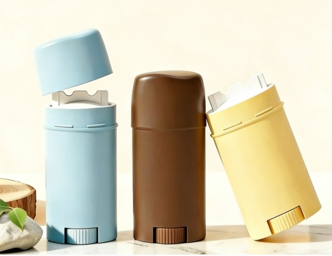 15g Empty Oval-Shaped Tube for Sunscreen Stick, Solid Perfume, Deodorant & Portable Lipstick