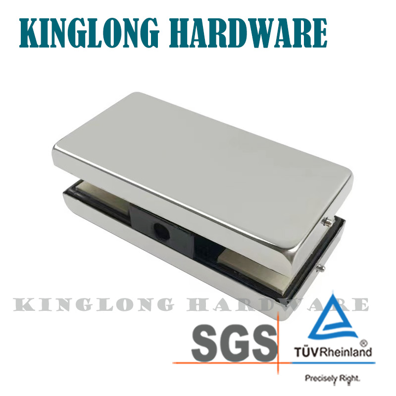 New Style Stainless Steel Glass Door Hardware Rectangle Style Patch Fitting Fixed Clamp