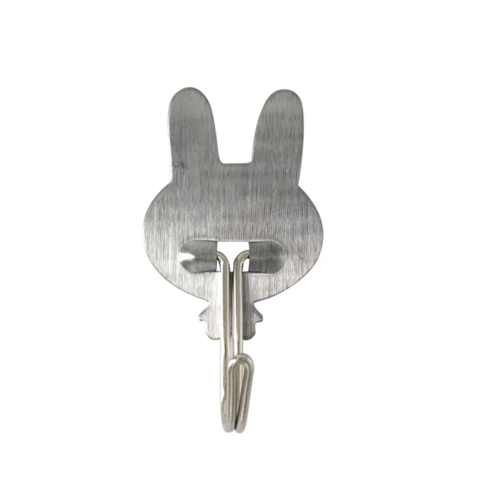Mini Bunny Bathroom Stainless Steel Self Adhesive Coat Towel Hook