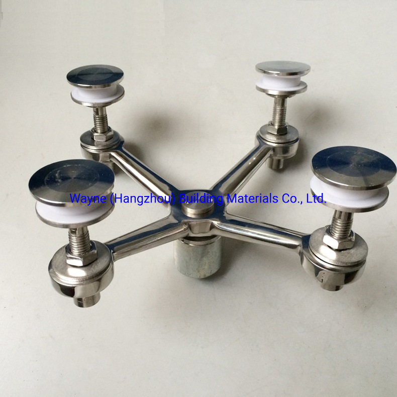 300mm Stainless Steel Glass Spider with 4 Arms/Glass Fitting Hardware, Point-Fixed Curtain Wall Hardware with High Quality and Best Price