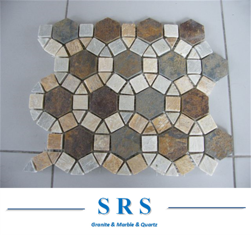 Chinese Natual Rough Culture Stone Slate Panels for Retaining Walls