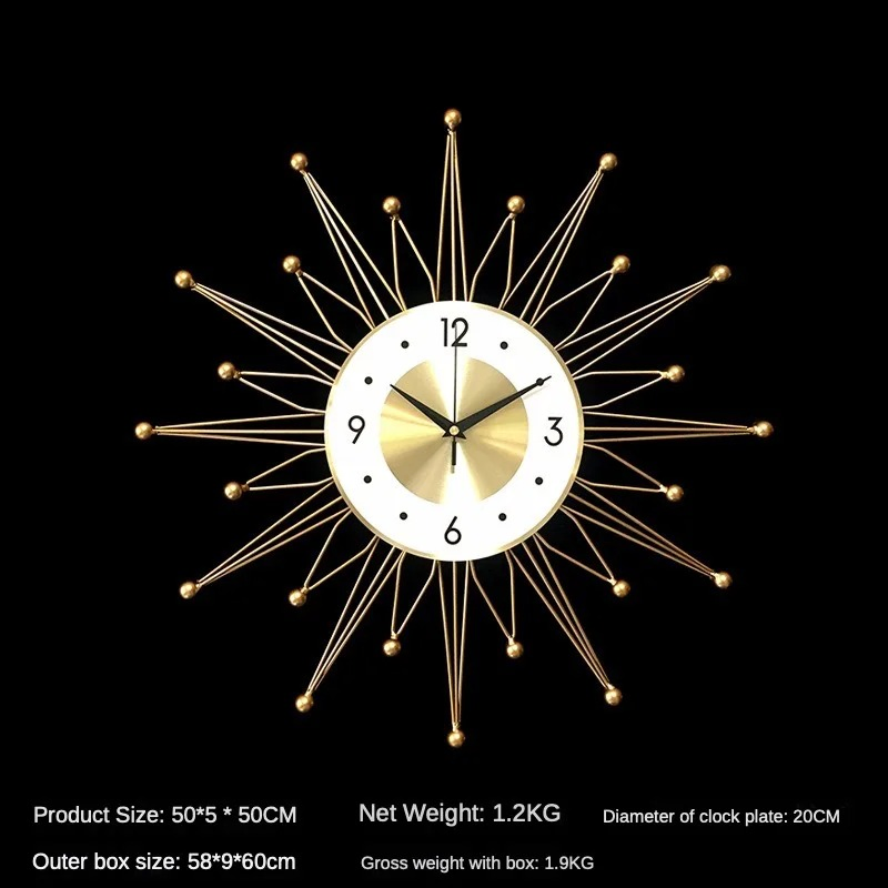 Technology Future Wall Hanging Clock Atomic Motion Time Young Family Home Decoration