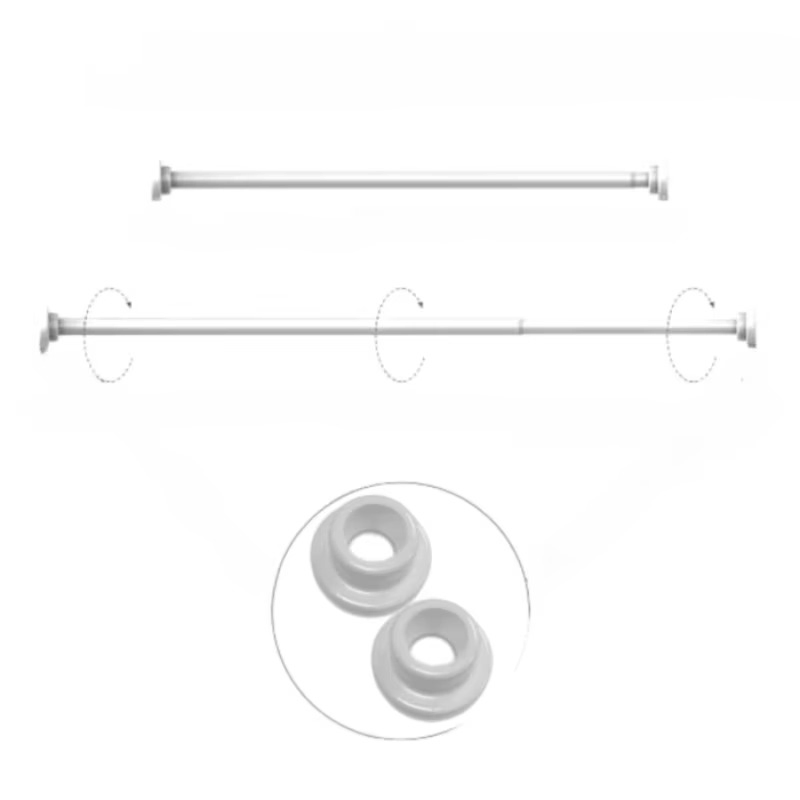 Promotional High Satisfaction Non-Slip Anti-Rust Adjustable Shower Curtain Poles