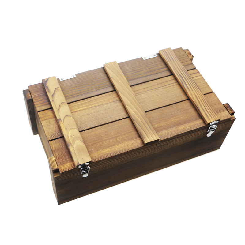 Old Fashion Whiskey Glass Whisky Rock Stone Slate Coaster in Custom Wooden Box Set