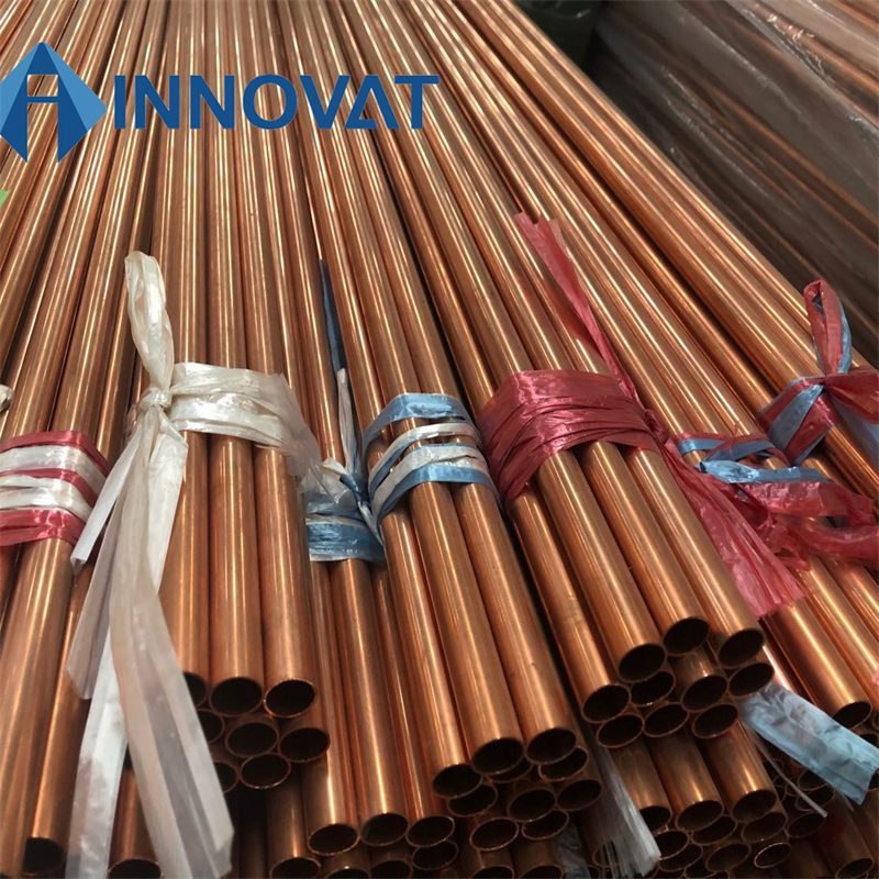 Oxygen Free C10200 C11000 Pure Copper Rod Round Flat Brass Copper/Straight Copper Tube 2 3 4 5 6 8 10 12 14 16mm Straight Copper Pipe