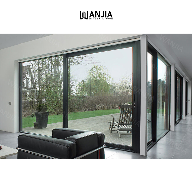 Factory Price Double Glazed Exterior Patio Metal Aluminum Sliding Aluminium Glass Door