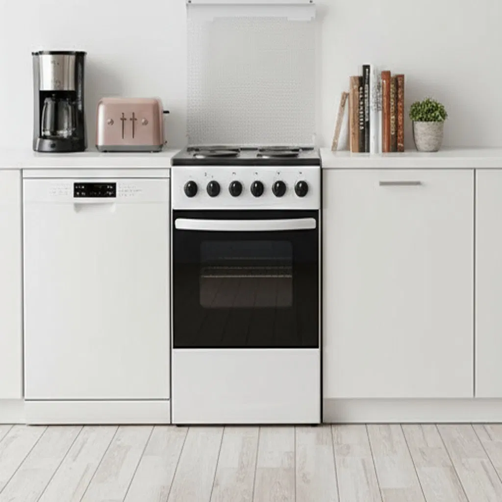 20inch Commercial White Full-Electric Freestanding Oven