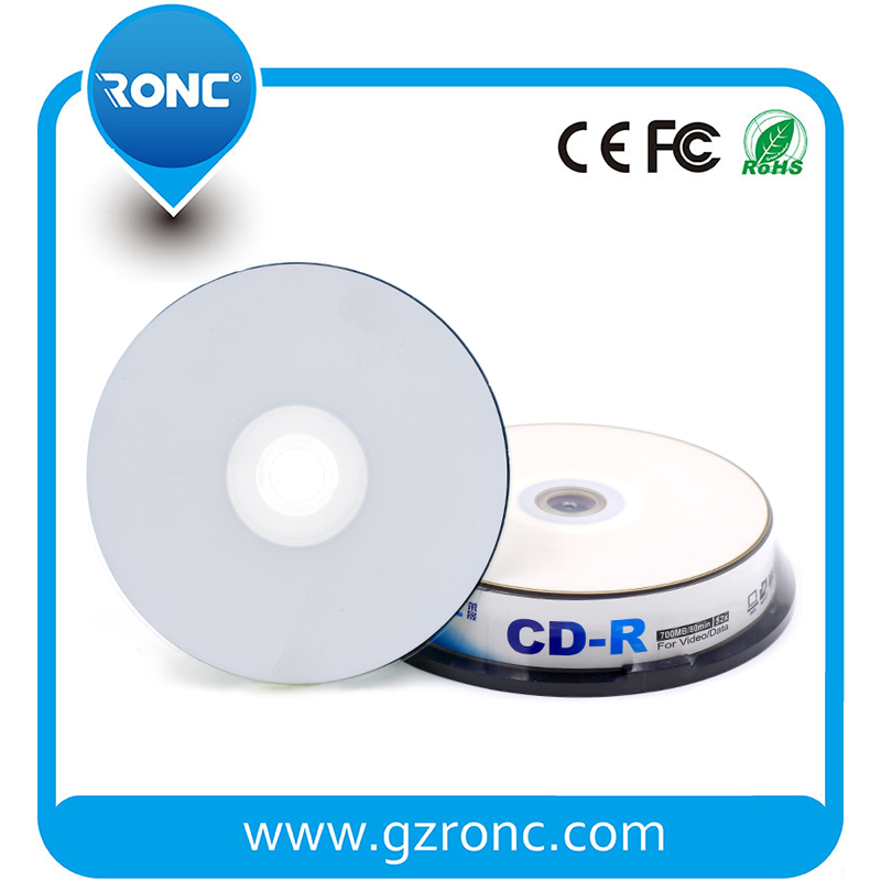 CD-R 700MB 52X для струйной печати, белые