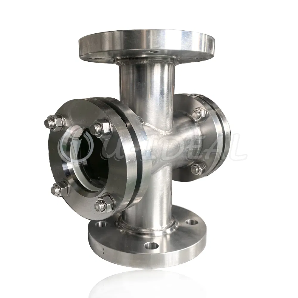 Four Way Sight Flow Indicator Sight Flow Indicator Manufacturers Flow Sight Glass for Tanks