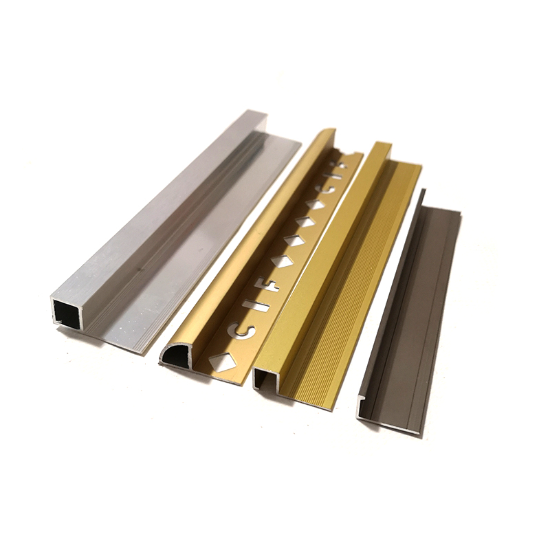 Aluminum Alloy Edging Tile Trim Skirting Board Corner Round Open