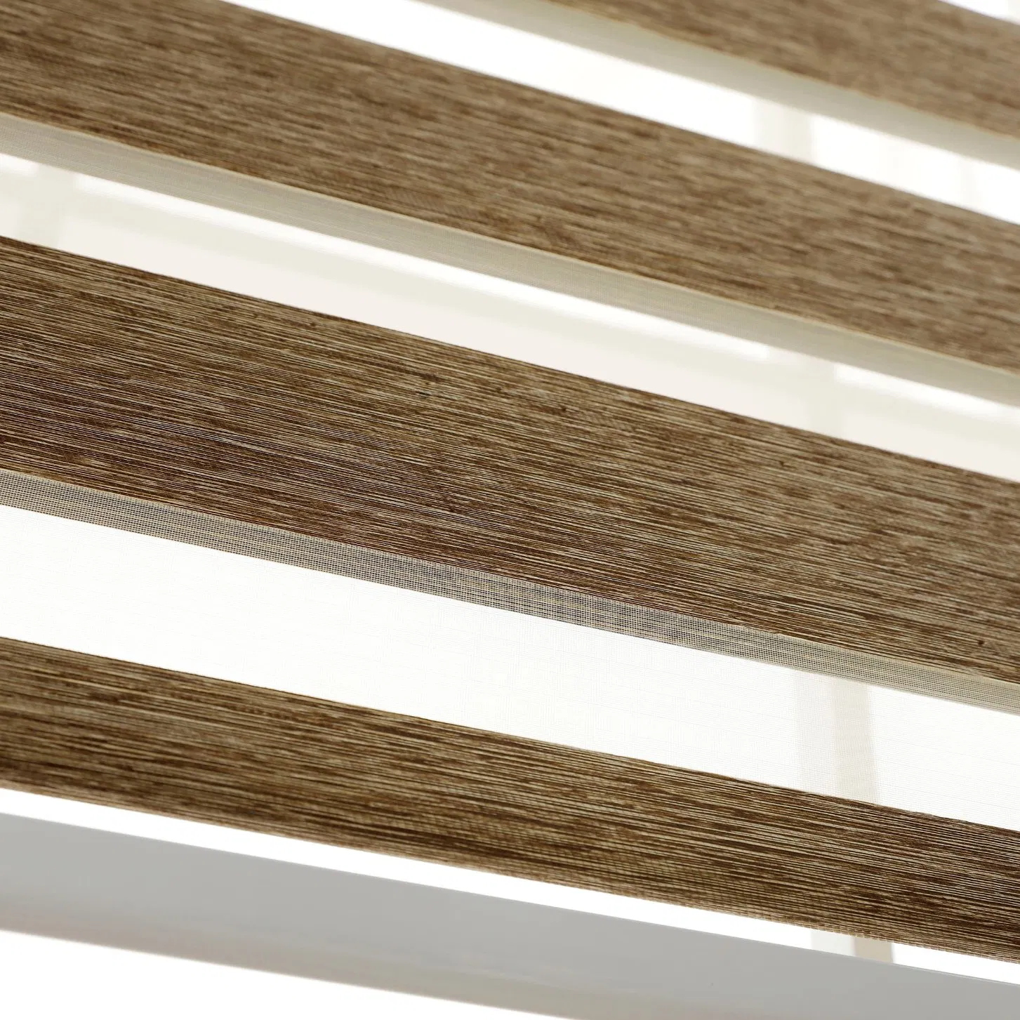 New Bamboo-Look Roller Blind Customized Size Indoor Day and Night Window Zebra Blind for Office Decoration