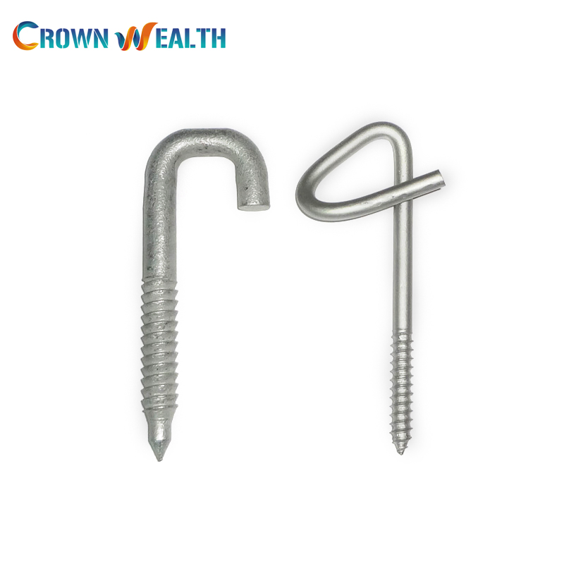 Cable Wire Attachment Overall Length Galvanized Steel Drive P House Hook