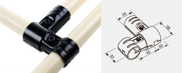 Pipe Rack Metal Joint for Lean Pipe and Pipe Rack System