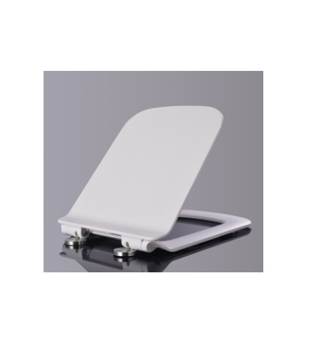 Hu2016 White UF Toilet Seat Cover, Square Toilet Seats, UF Seat Cover