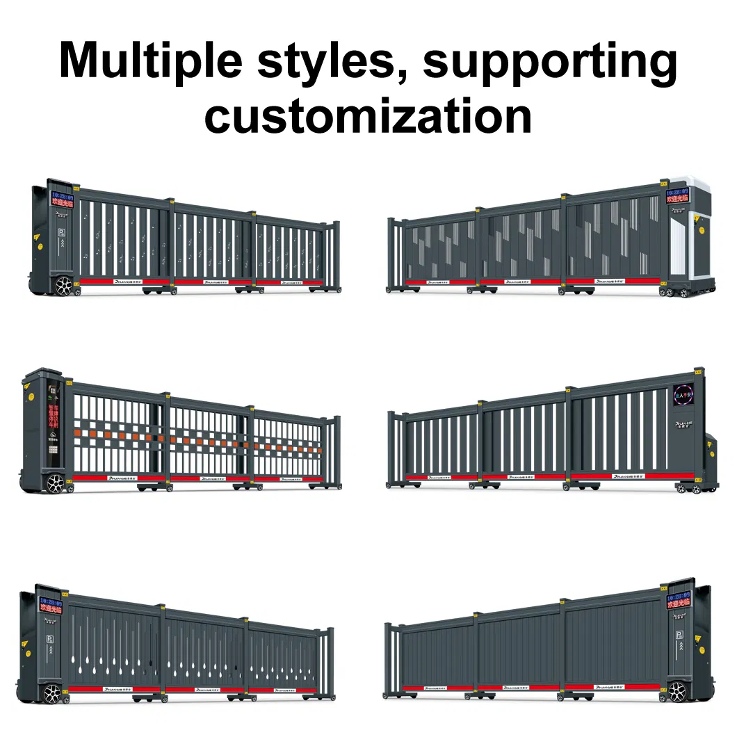 Aluminum Folding Intelligent Automatic Retractable Electric Sliding Gate