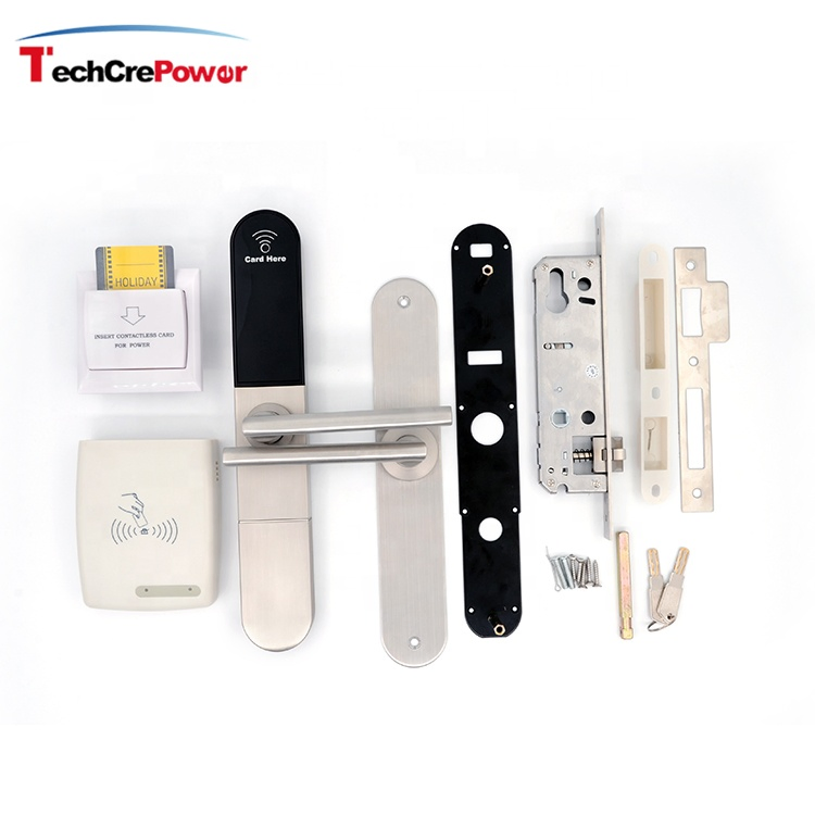 E918 Red Copper Proximity Smart Card Door Lock System Hotel Lock