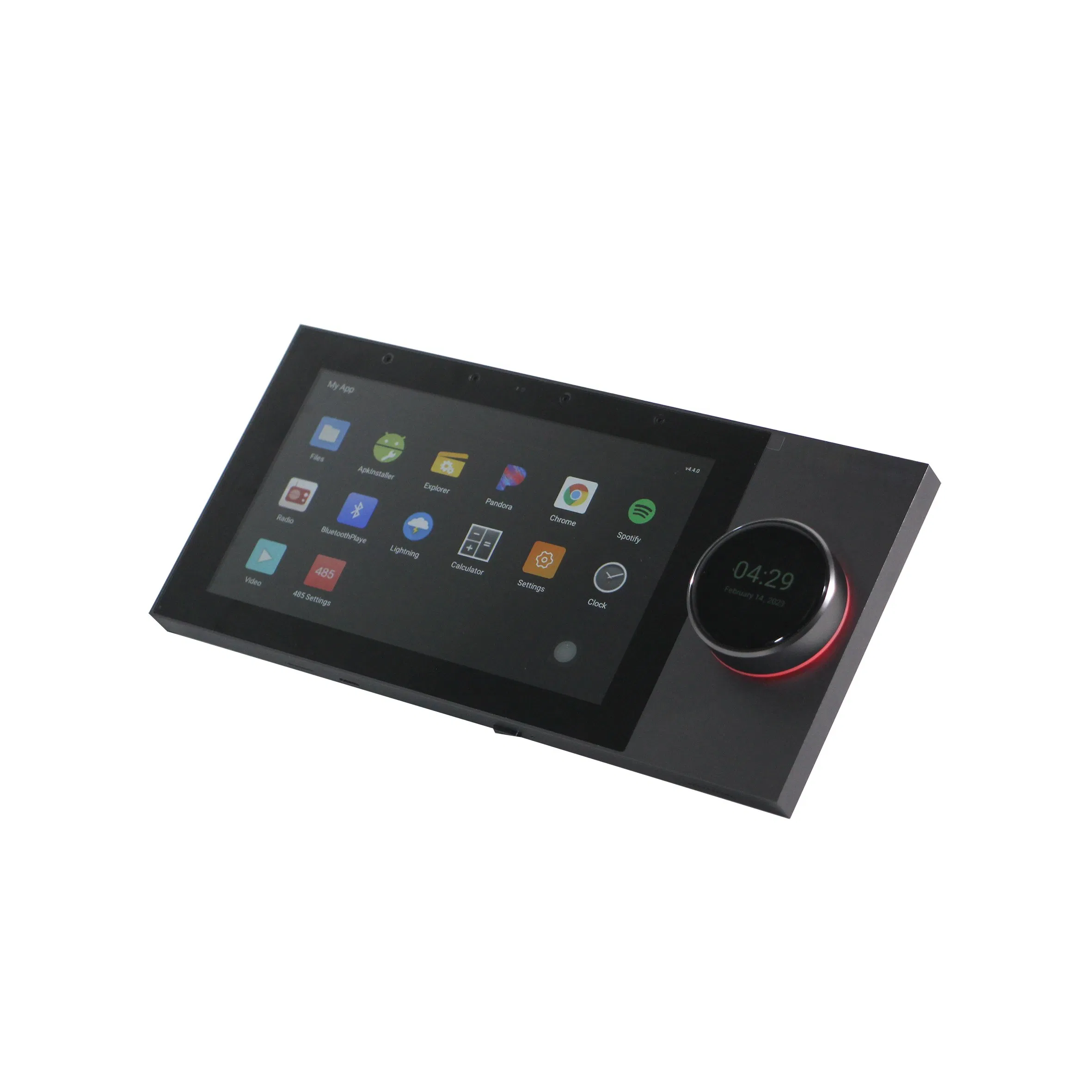 2 Channel 25W Blue-Tooth WiFi Tuya Zigbee Wall Amplifier with 7 Inch Touch Screen for Smart Home Audio