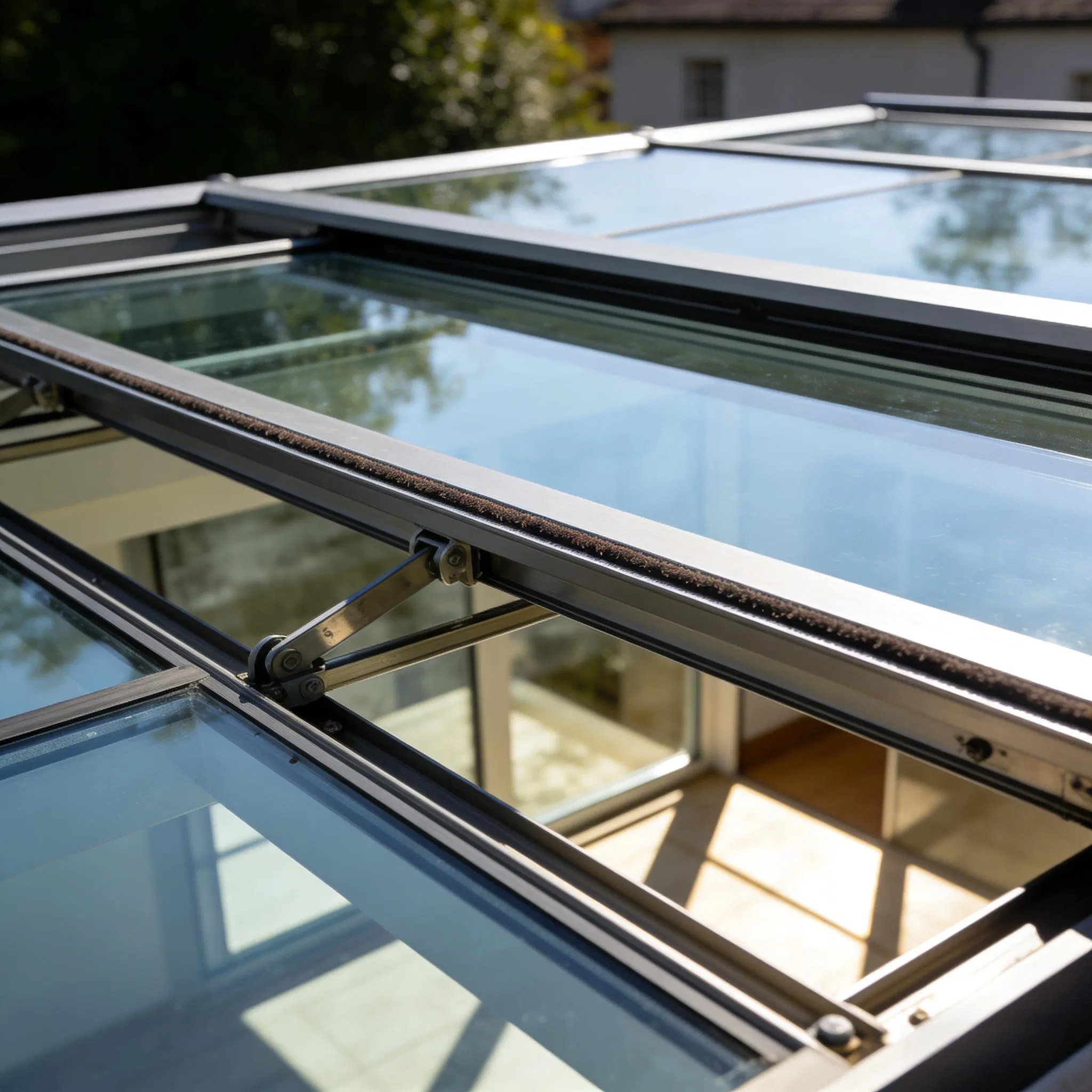 Intelligent Electric Sliding Skylight with Remote Control System