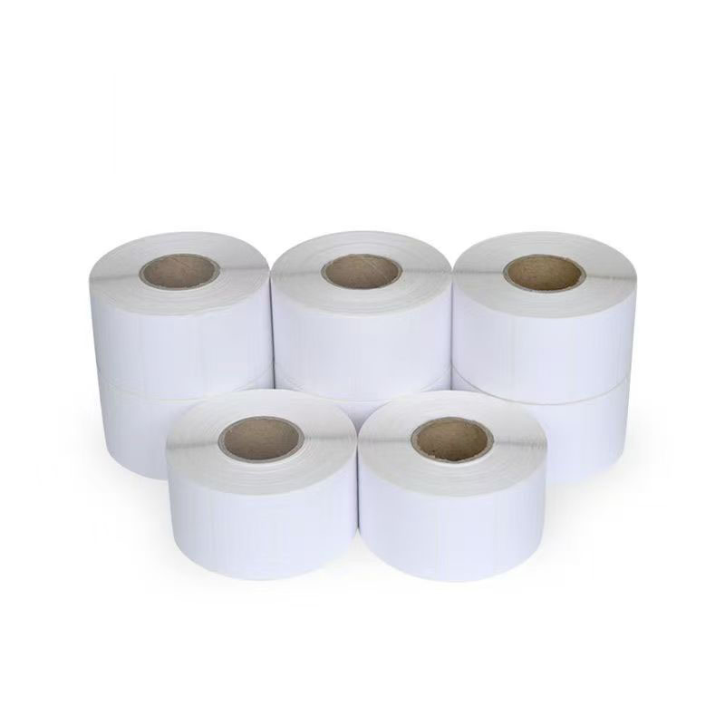 White Three-Proof Thermal Self-Adhesive Label Paper Roll for Supermarket (customizable in size)