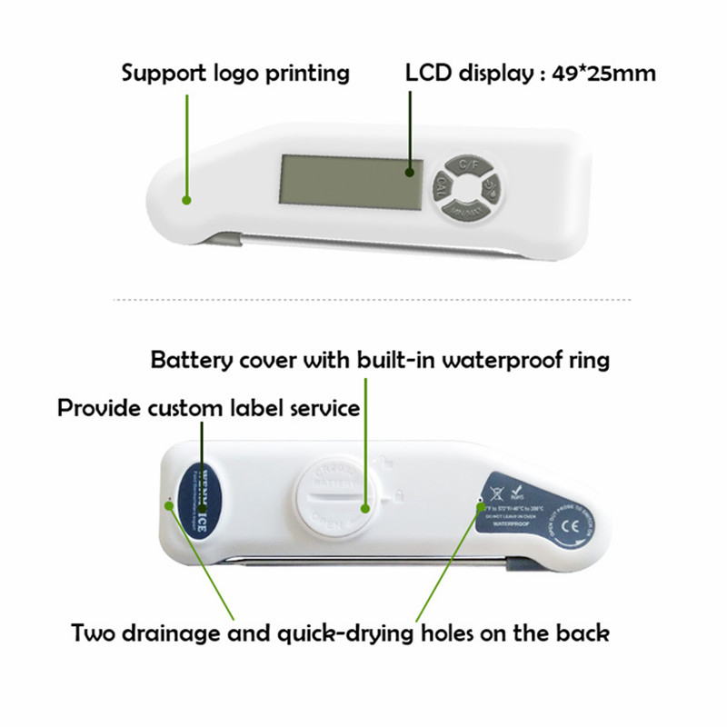 0.5° C Accuracy Waterproof Immersible Electronic Digital Food Cooking Thermometer