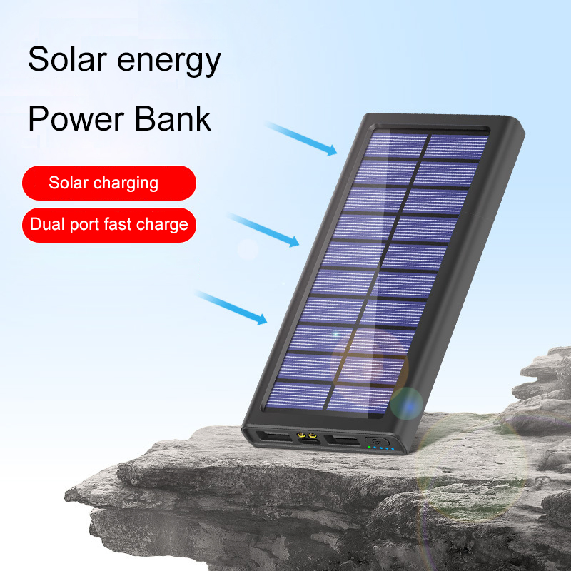 Ультратонкий 20000mAh Power Bank с солнечной панелью