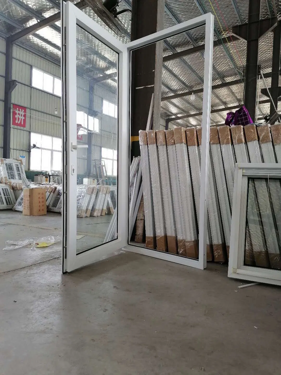 French Style Double Glazed UPVC PVC Door and Window for Patio