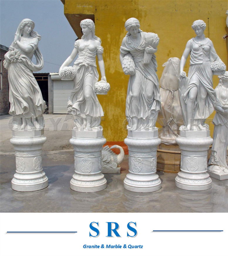 White Marble Stone Carving Architectural Stone Carving Statue
