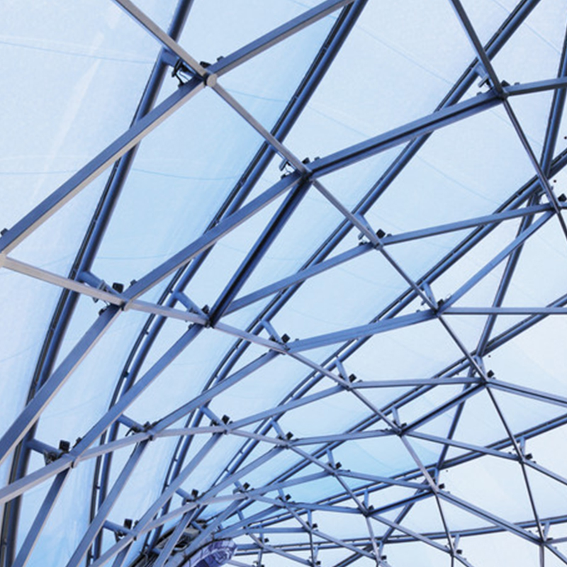 Aluminium Aluminum Profile Glass Curtain Wall with Spider Glazing for Exterior Wall Decoration of Hotels and Business Centers