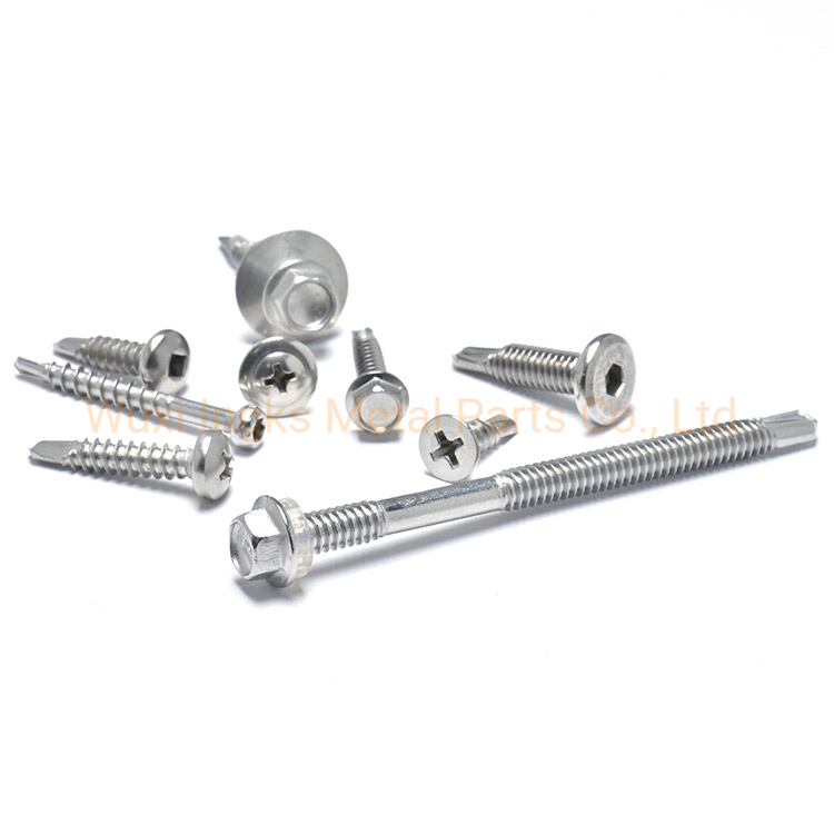Stainless Steel 304 316 410 Phillips Csk Flat Pan Hex Head Self Roofing Drilling Screws for Sheet Metal