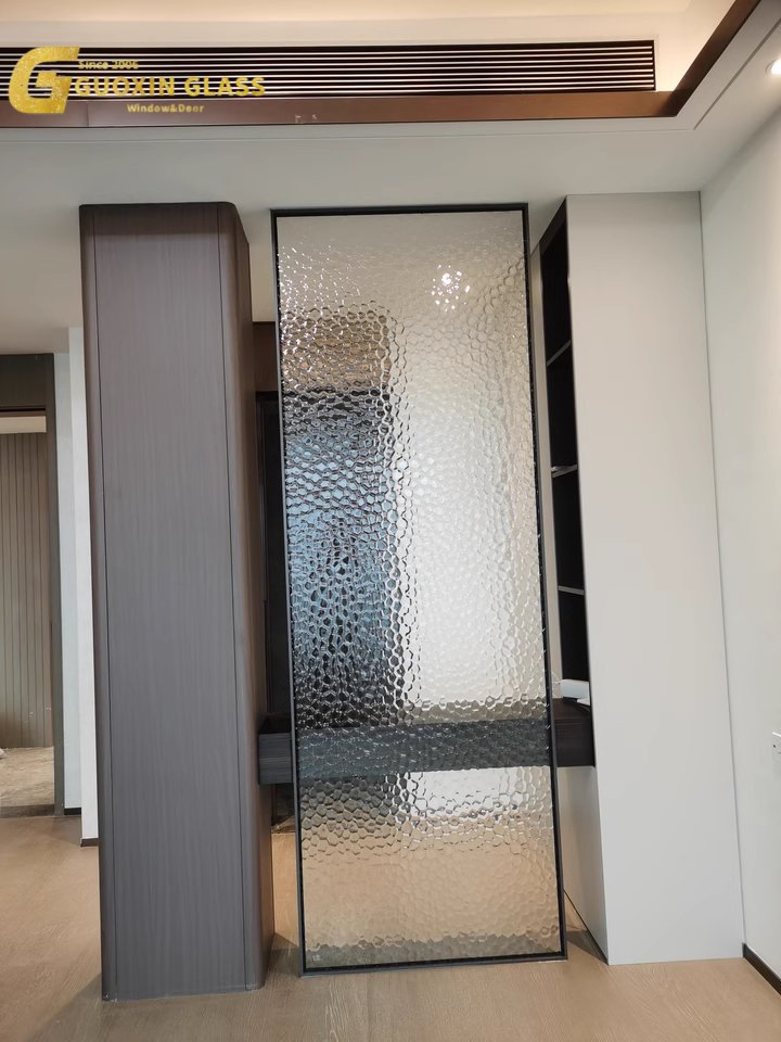 Low-E Tempered Frosted Tinted Laminated Ribbed Decorative Glass