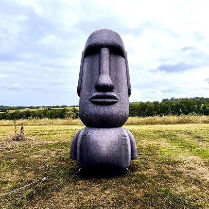 Boyi Realistic Inflatable Moai Figure Easter Statue Prop Easter Island Moai Inflatable Statue
