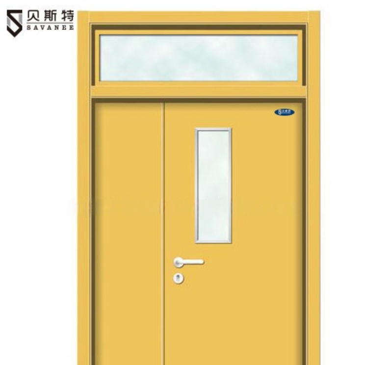High-Quality Fire-Protective Steel Flush Door Fire Door with UL Hardware