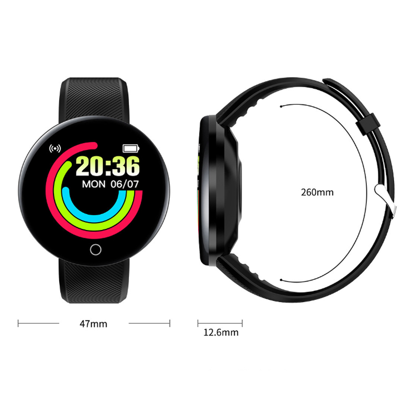 Wholesale D18s Smart Watch Round Screen Smart Wristband