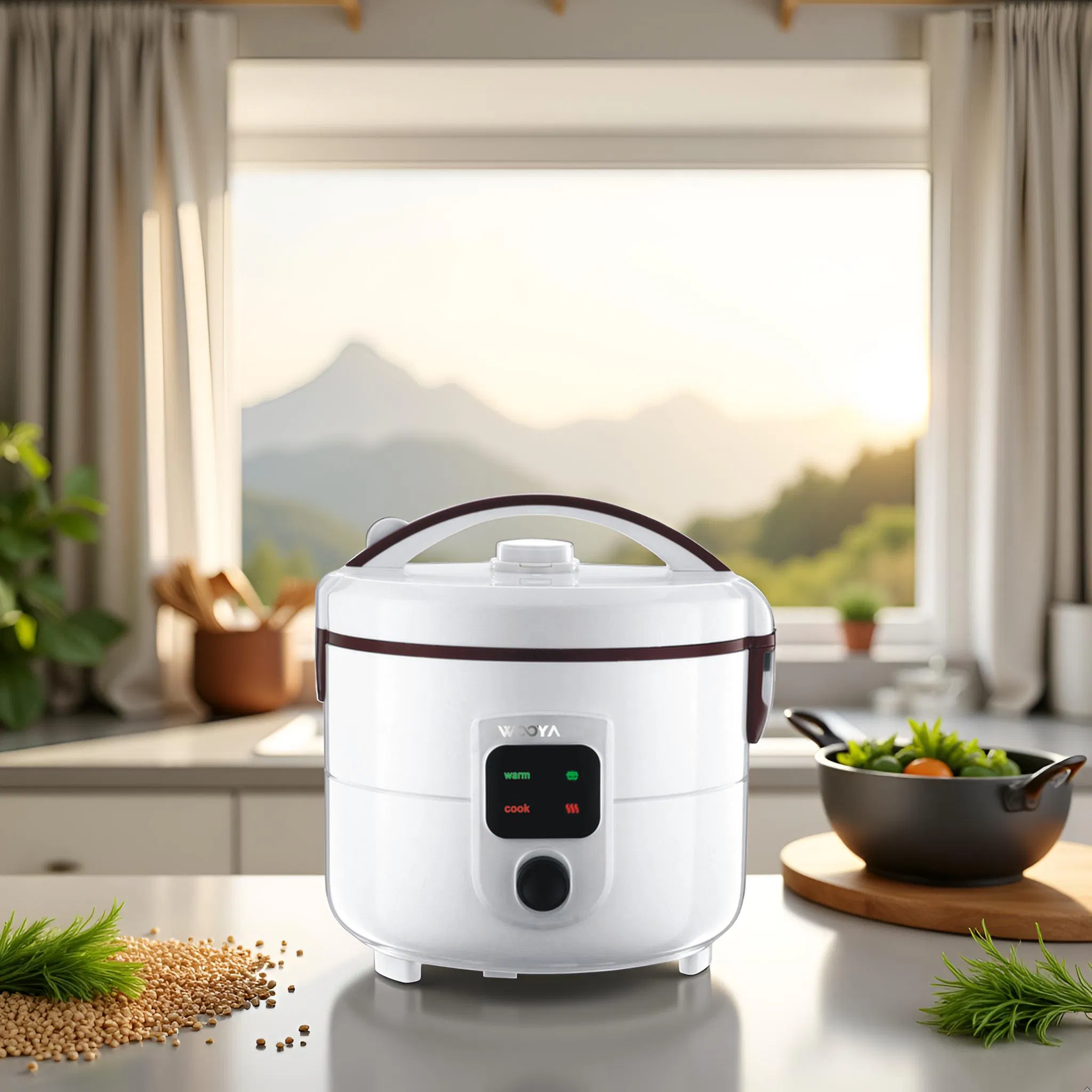 Full Body Deluxe Rice Cooker with Double Side Non-Stick Coating