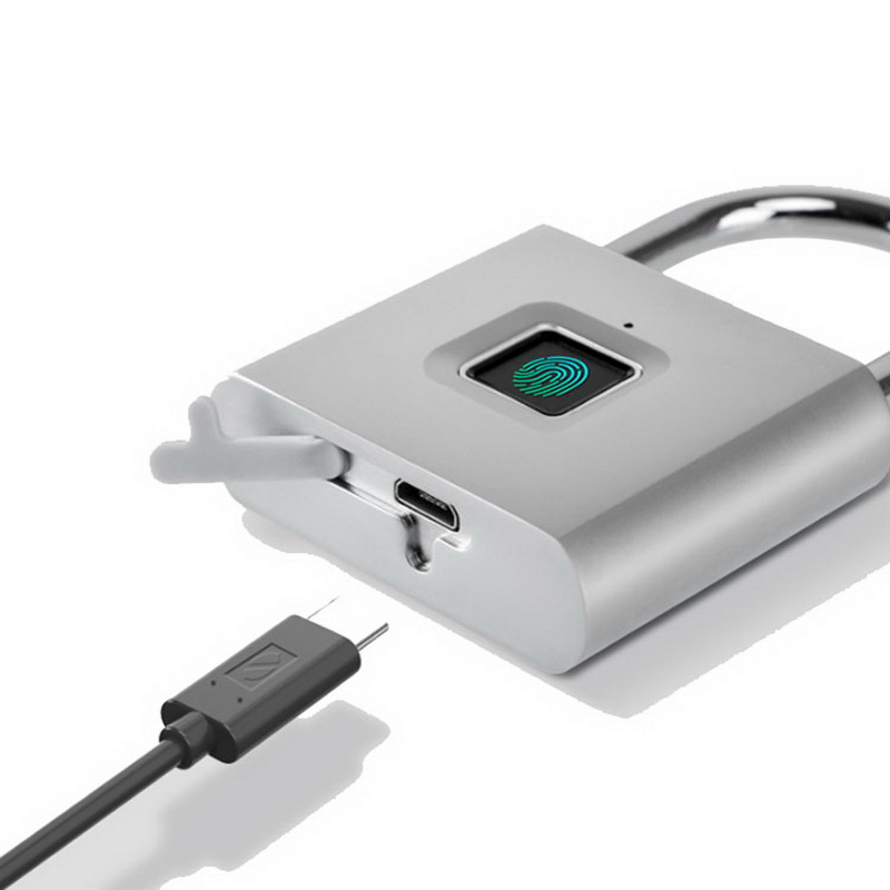 Smart Padlocks for Motorcycles Anti-Theft Fingerprint Quick Recognition Padlock