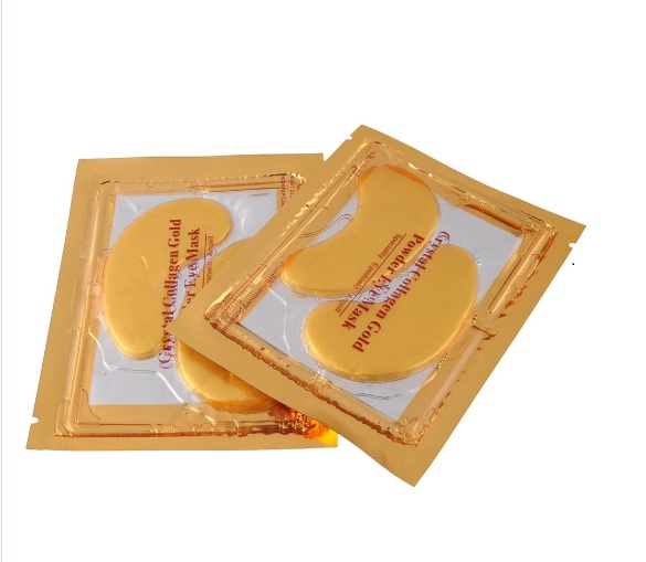 Private Label Hyaluronic Acid Sheet Under Eye Mask Patch Crystal Gel 24K Gold Collagen Eye Mask