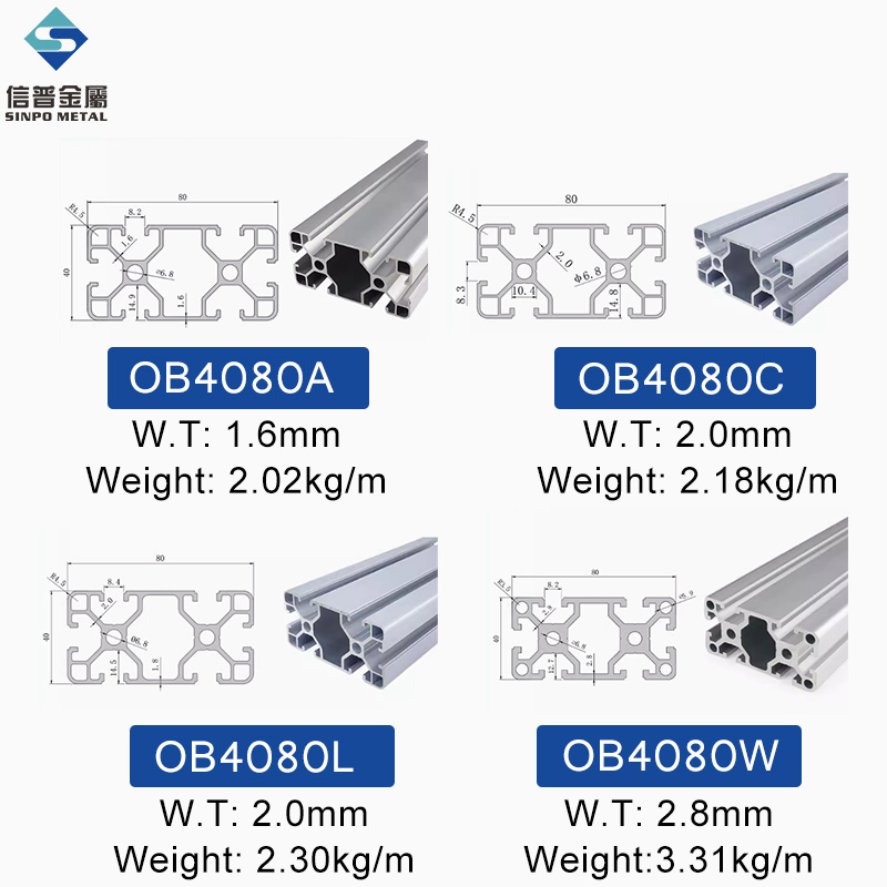 40 Series 4040/4080industrial Aluminum Profile Automation Equipment Frame Angle Aluminum Accessories