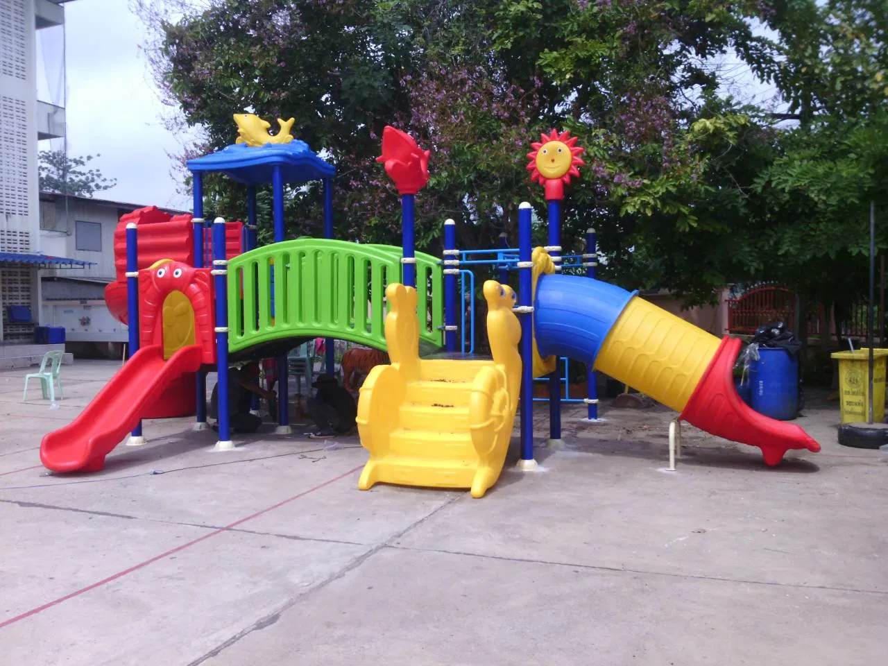 Interactive Multi-Age Kids Slide Playset by Huadong - Model HD18-006A
