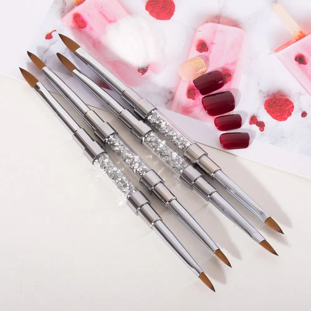 Guyo Double-Ended 100% Kolinsky Acrylic Brush