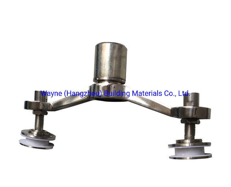 220mm Stainless Steel Glass Spider with 2 Arms 180 Degree/ Glass Fitting Hardware, Point-Fixed Curtain Wall Hardware with High Quality and Best Price