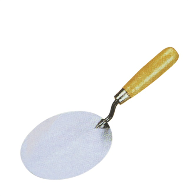 Bricklaying Trowel, Wooden Handle, Carton Steel Trowel 9"
