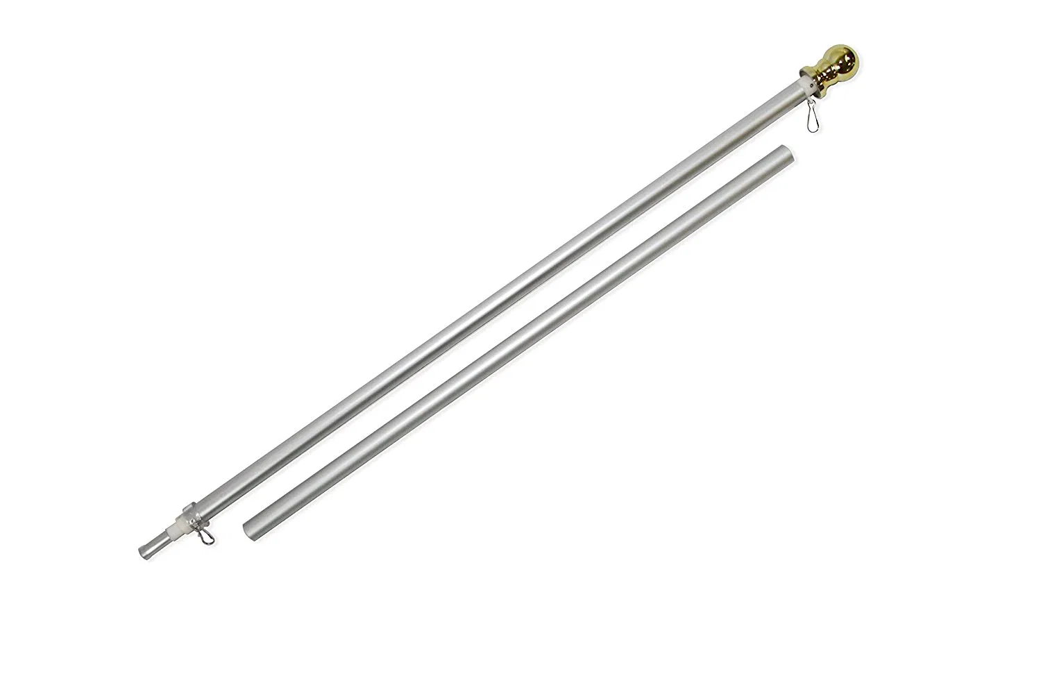 6 Foot Tangle Free Spinning Flag Pole Residential or Commercial Flag Pole Wind Resistant Rust Free